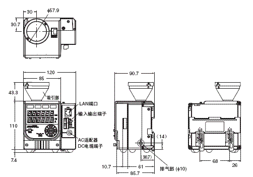 ZN-PD-S 外形尺寸 2 