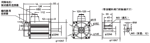 R88M-K, R88D-KN□-ML2 外形尺寸 33 