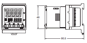 E5CC-800 外形尺寸 13 