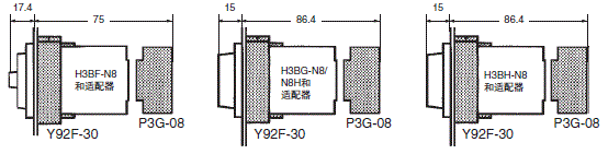 H3BF-N / BG-N / BH-N 外形尺寸 14 