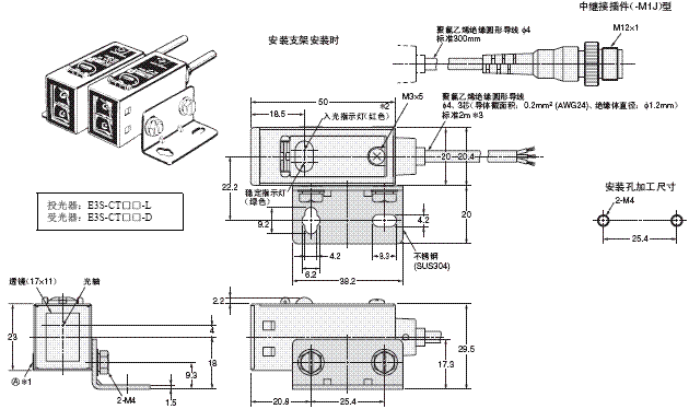 E3S-C 外形尺寸 3 