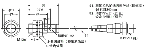 E2EQ 外形尺寸 20 E2EQ-X3D1-M1(T)GJ_Dim