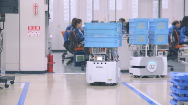 用移动机器人解决“劳动力短缺”和“应对多品种少量生产”的课题