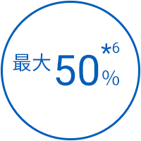 最大50%