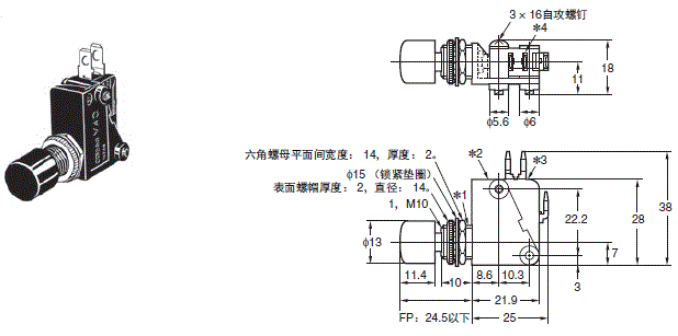 VAQ 外形尺寸 3 VAQ-4□-K_Dim