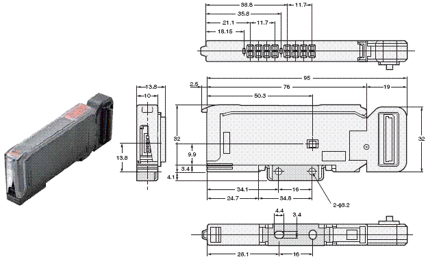 E3C-LDA 外形尺寸 13 