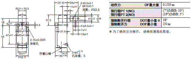 D4NH γߴ 2 D4NH-1AS_Dim