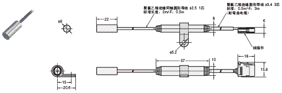 E2C-EDA 外形尺寸 4 