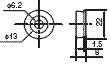 F3SJϵ γߴ 32 Dimensions of quick mount M6 bracket_Dim