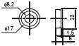 F3SJϵ γߴ 34 Dimensions of quick mount M8 bracket_Dim