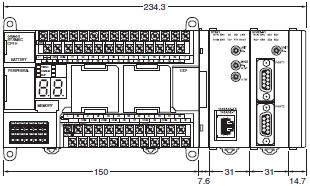 CP1H 外形尺寸 11 