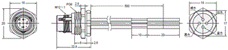 XS5 外形尺寸 69 XS5M-D427-5_Dim