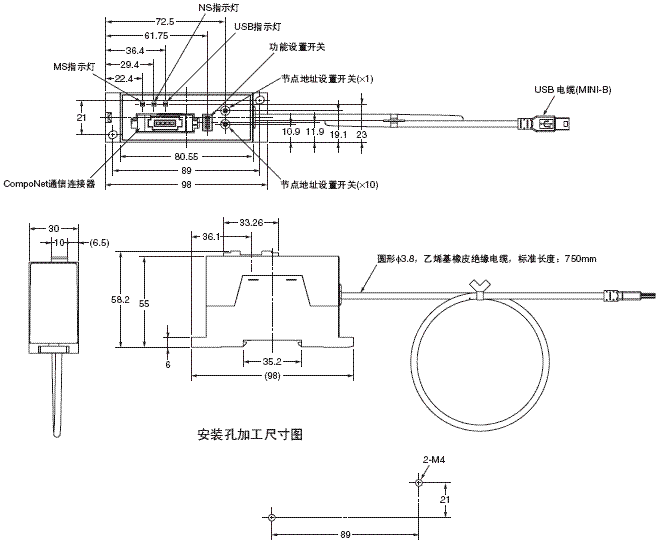 ZS-CRT 外形尺寸 2 ZS-CRT_Dim