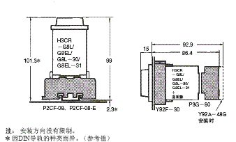 H3CR-F / -G / -H 外形尺寸 23 