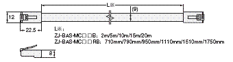 ZJ-BAS 外形尺寸 5 ZJ-BAS-MC[][]B/MC[][]RB_Dim