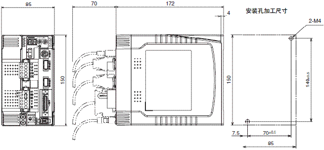 R88M-G, R88D-GN□-ML2 外形尺寸 9 