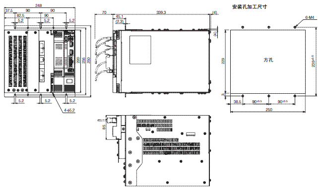 R88M-G, R88D-GN□-ML2 外形尺寸 15 