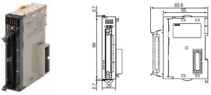 CJ1W-ID / IA γߴ 8 CJ1W-ID232_Dim