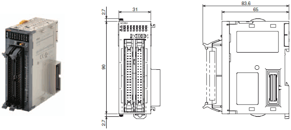 CJ1W-ID / IA 外形尺寸 13 CJ1W-ID262_Dim