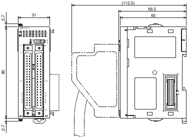 CJ1W-OC / OA / OD γߴ 11 CJ1W-OD261_Dim