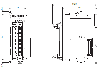 CJ1W-OC / OA / OD γߴ 13 CJ1W-OD262_Dim