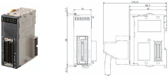 CJ1W-MD 外形尺寸 3 CJ1W-MD231_Dim