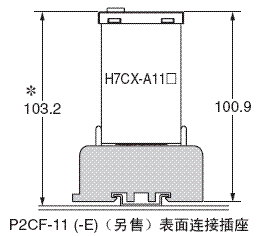 H7CX-A□-N 外形尺寸 12 