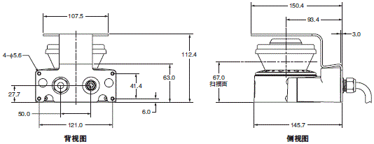 OS32C 外形尺寸 6 