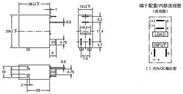 G3R-I/O 外形尺寸 1 