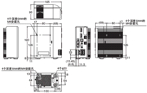 FZM1系列 外形尺寸 2 