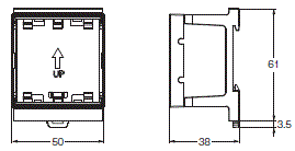 E5CC / E5CC-B / E5CC-U 外形尺寸 32 