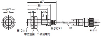 E2E (小径型) 外形尺寸 4 