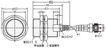 E2E (小径型) 外形尺寸 6 