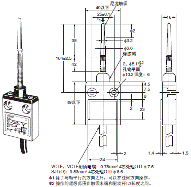 D4C 外形尺寸 25 D4C-□□50_Dim