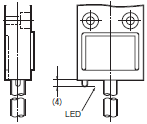 D4C 外形尺寸 32 D4C_Models with LED Indicator_Dim