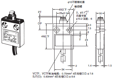 D4C 外形尺寸 16 D4C-□□31_Dim