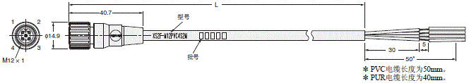 XS2F-M12 外形尺寸 2 