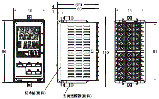 E5EC-PR-800 外形尺寸 1 