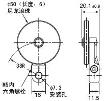 WL / WLM 外形尺寸 105 