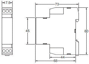 K8DS-PH 外形尺寸 2 