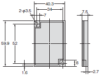 E3S-DB 外形尺寸 7 