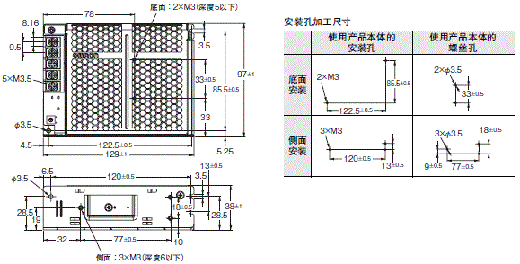 S8FS-C 外形尺寸 5 