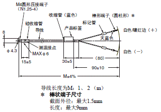 E52 专用型（棒状端子） 外形尺寸 5 