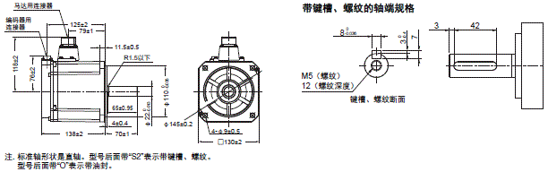 R88M-1□ / R88D-1SN□-ECT 外形尺寸 61 