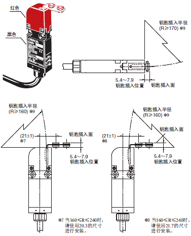 D4GS-N 外形尺寸 16 D4GS-N□T-□ + D4GS-NK2_Dim