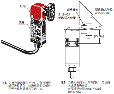 D4GS-N 外形尺寸 17 D4GS-N□R-□ + D4GS-NK4_Dim