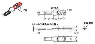 D4GS-N 外形尺寸 8 D4GS-NK1_Dim