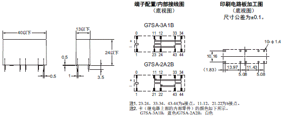 G7SA 外形尺寸 2 