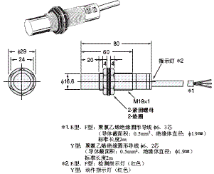 E2K-X 外形尺寸 2 E2K-X8ME[]_Dim