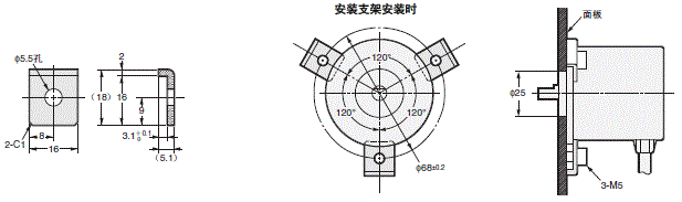 E6CP-A 外形尺寸 7 